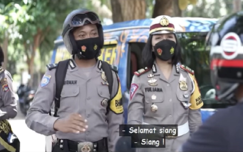 Collab Polwan Cantik AKP Rita Yuliana Bareng Pak Bhabin Sukses Buat Netizen Ngakak