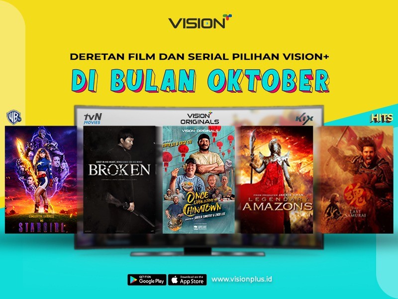 Deretan Film dan Serial Pilihan Vision+ Bulan Oktober, dari Aksi Tom Cruise hingga Kuliner Chinese Food Legendaris