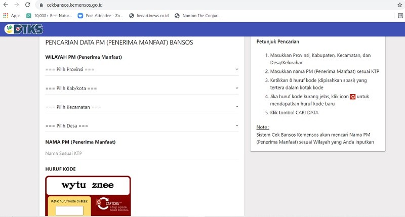 Cara Cek Bansos Kemensos.go.id BLT BBM, Cukup Mudah!