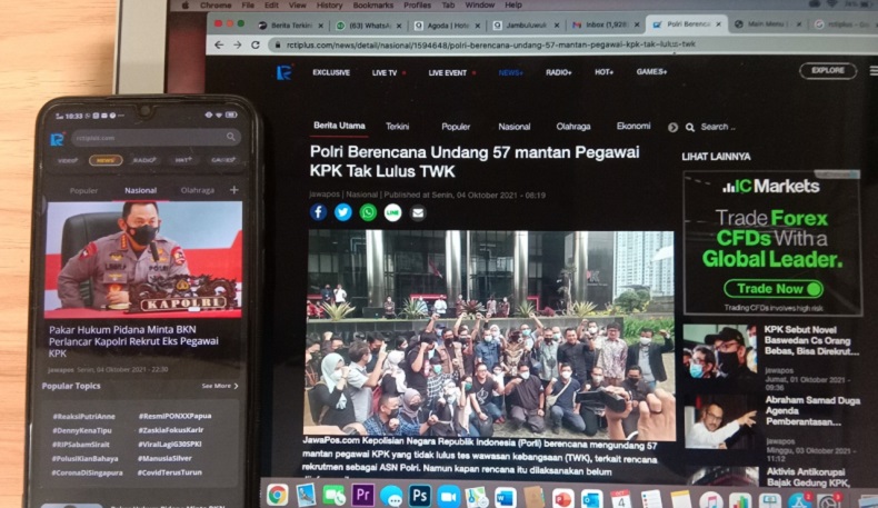 57 Mantan Pegawai KPK Ditawari Masuk Polri, Apa Syaratnya? Baca News RCTI+ 