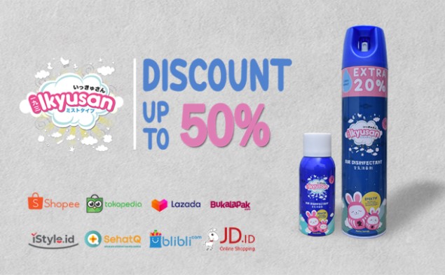 Ikyusan Air Disinfectant, Ampuh Basmi Virus dan Bakteri Demi Rumah yang Sehat 