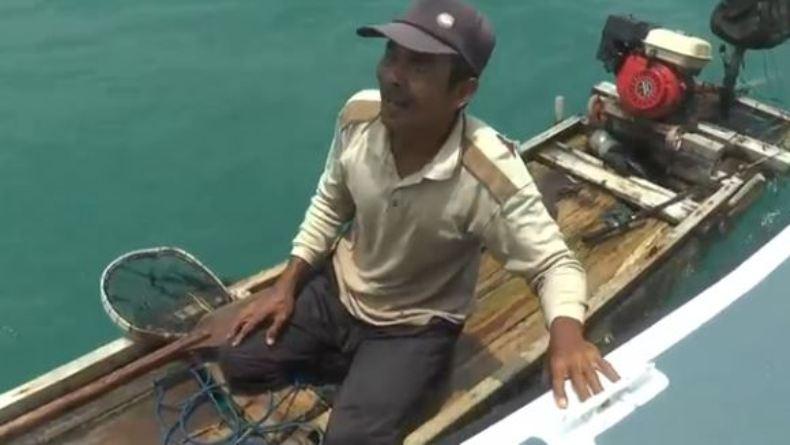 Patroli Laut, Kapolres Jepara Temukan Nelayan Cari Ikan Pakai Rakit dari Batang Kayu