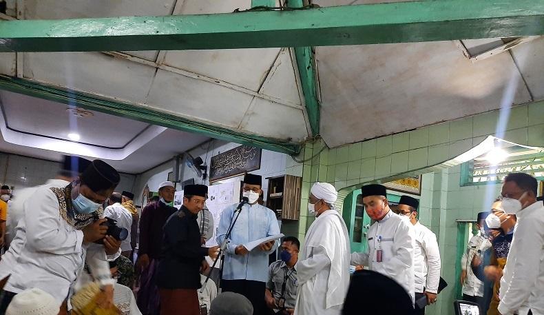Anies Targetkan Revitalisasi Situs Sejarah Masjid  Al Mansyur Selesai sebelum Bulan Puasa