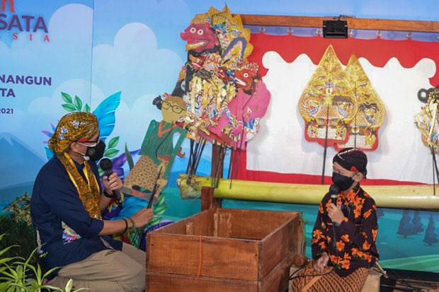  Dalang Cilik Kampung Rejowinangunn Bikin Menparekraf Terpesona 