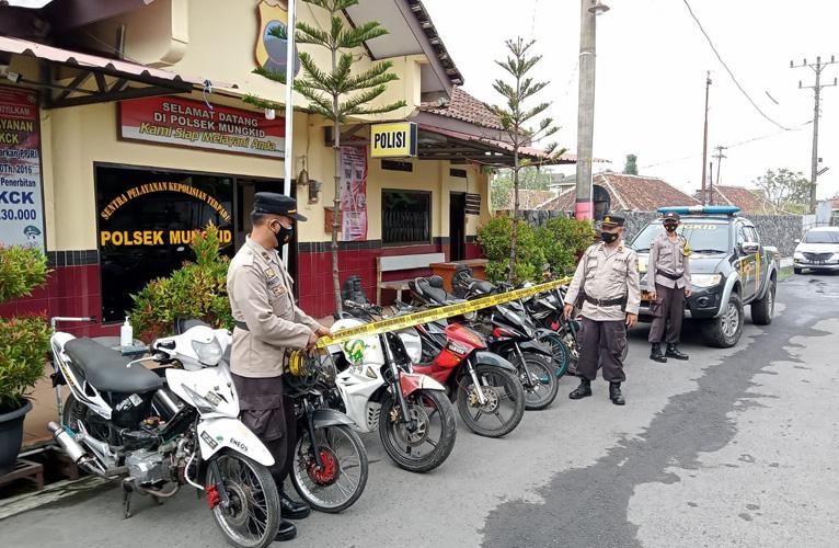 Polisi Amankan 8 Sepeda Motor yang Digunakan Balap Liar di Jalan Magelang-Yogyakarta