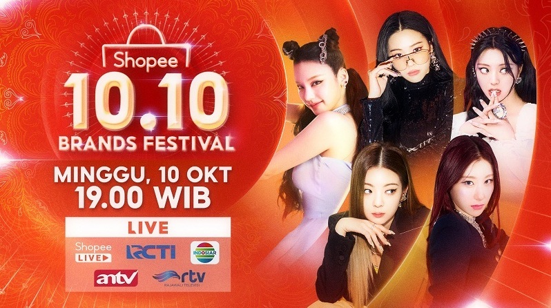 ITZY Hadir di Indonesia! Nantikan Penampilannya di Shopee 10.10 Brands Festival TV Show