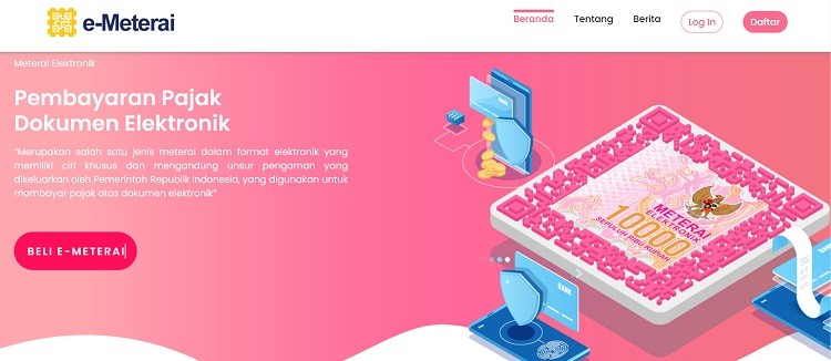 Mudah, Begini Cara Beli Meterai Elektronik  