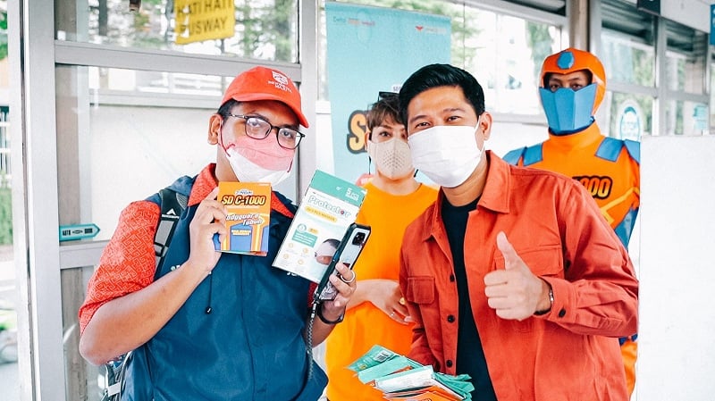 Dukung Para Pejuang Ibukota, Masima Radio Network Bagikan Paket Multivitamin