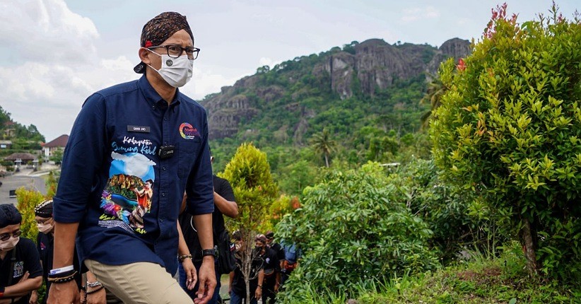 Lokasi Didi Kempot Ciptakan Lagu Banyu Langit Dibangun Prasasti, Sandiaga Uno: Sektor Parekraf Gunungkidul Bangkit