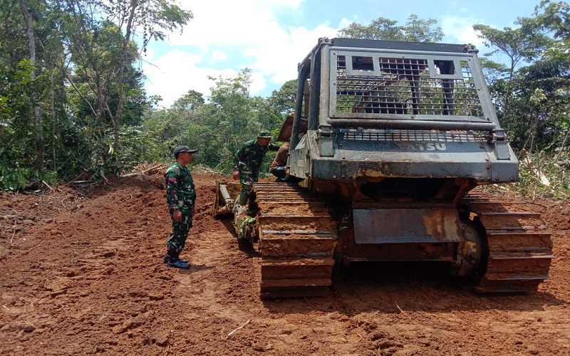 Jelang Penutupan TMMD, Pembukaan Jalan Sepanjang 5,2 Kilometer di Musi Rawas Hampir Selesai 