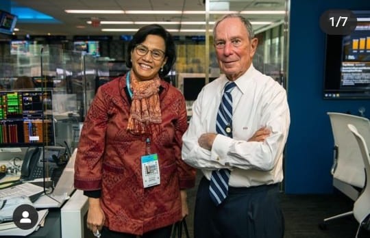 Sri Mulyani Temui Pendiri Bloomberg di New York, Apa yang Dibahas?