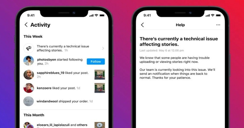 Instagram Mulai Uji Peringatan di Aplikasi saat Layanan Down