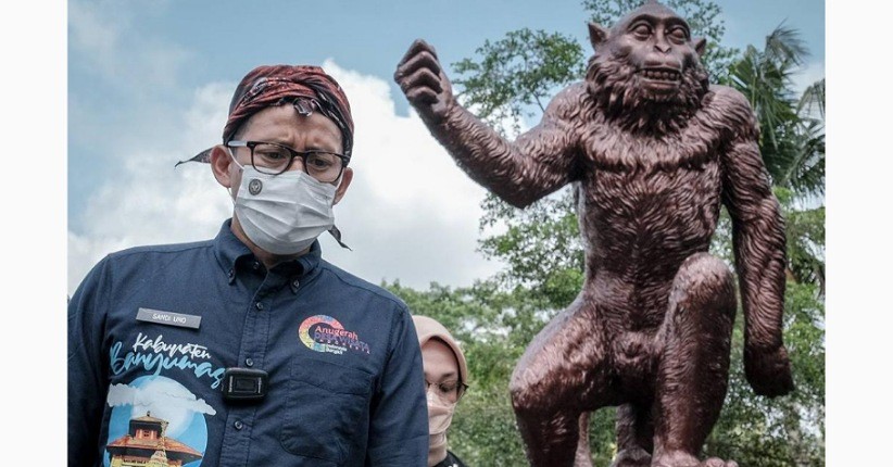 Pesona Desa Cikakak dengan Ratusan Kera, Sandiaga Uno: Miliki Potensi Wisata Kelas Dunia
