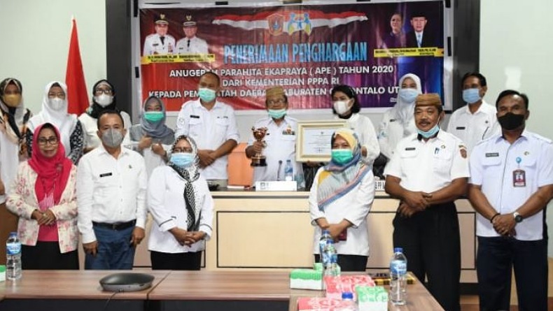 Raih Anugerah Parahita Ekapraya 2021, Kesetaraan Gender Berjalan Baik Gorontalo Utara