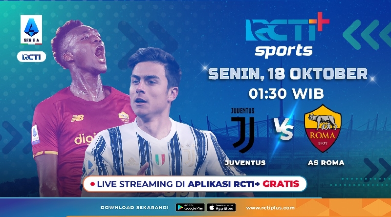 Live Streaming RCTI+ Malam Ini: Juventus Vs AS Roma