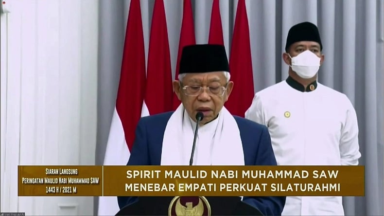 Wapres KH Ma'ruf Amin Sebut Nabi Muhammad Tokoh Perubahan di Dunia