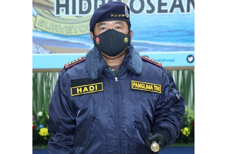 Panglima TNI Terima Brevet Kehormatan Hidro-Oseanografi TNI AL