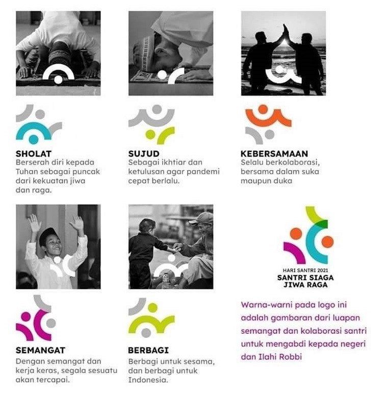 Logo Hari Santri 2021 Lebih Warna-Warni, Menag Gus Yaqut Jelaskan Filosofinya