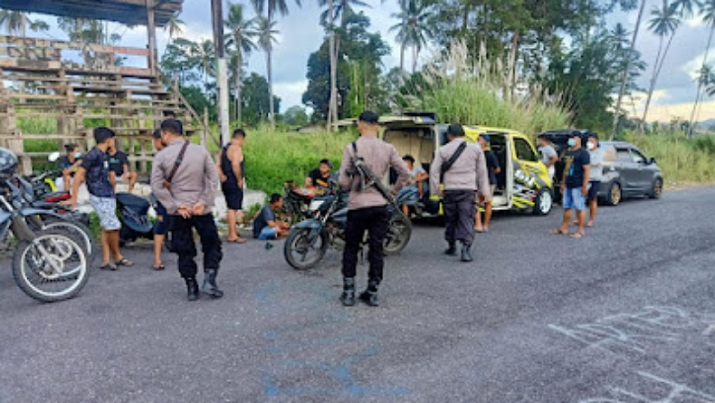 Polres Bitung Bubarkan Balapan Liar di Sirkuit Sagerat