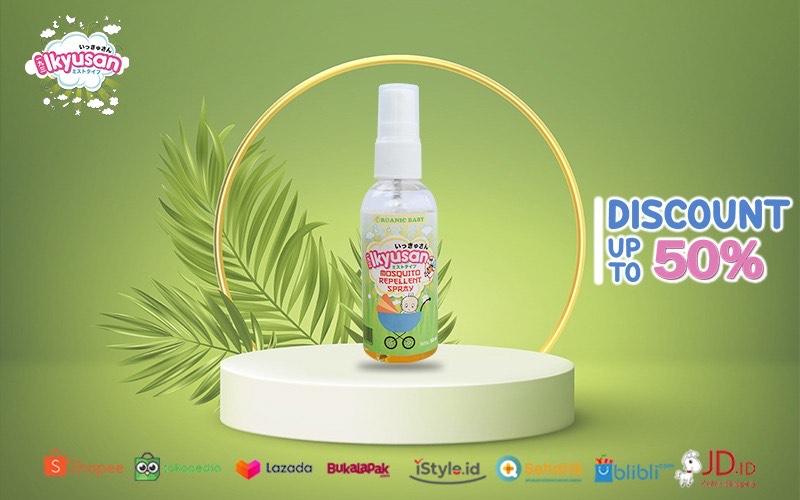 Ikyusan Mosquito Repellent Spray, Ampuh Lindungi si Kecil dari Gigitan Nyamuk