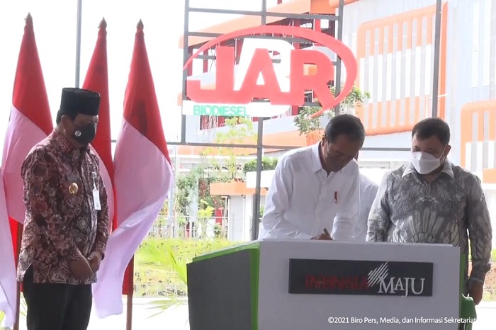 Resmikan Pabrik Biodiesel di Kalimantan Selatan, Jokowi Kembali Dorong Hilirisasi Industri CPO 