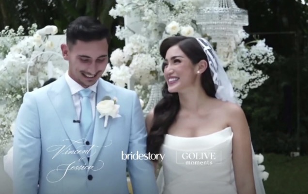 Ciuman Manis Jessica Iskandar dan Vincent Verhaag Tandai Sah Jadi Suami-Istri