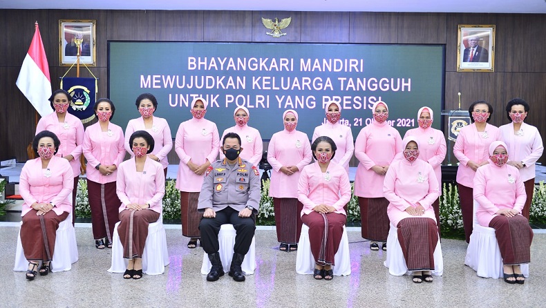 Peringati HKGB ke-69, Kapolri: Di Balik Organisasi Polri yang Kuat, Ada Bhayangkari 
