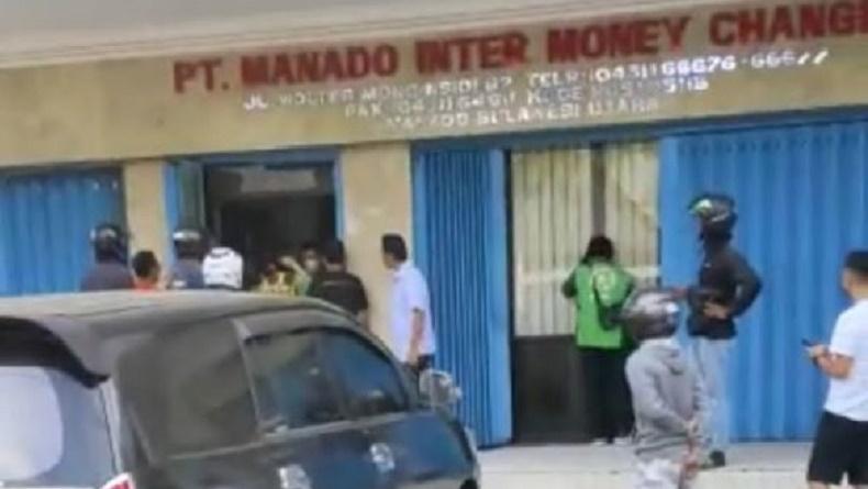 Manado Gempar, Perampok Diduga 1 Orang Beraksi di Tempat Penukaran Uang