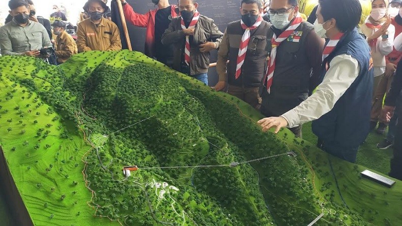 Eiger Adventure Land di Kaki Gunung Pangrango, Akan Jadi Jembatan Gantung Terpanjang di Dunia 