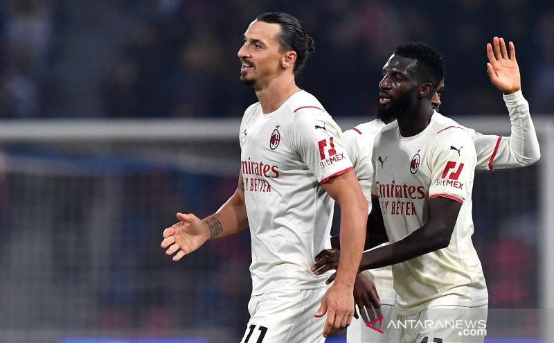 Diwarnai Gol Bunuh Diri Ibrahimovic, Milan Susah Payah Kalahkan Bologna 4-2