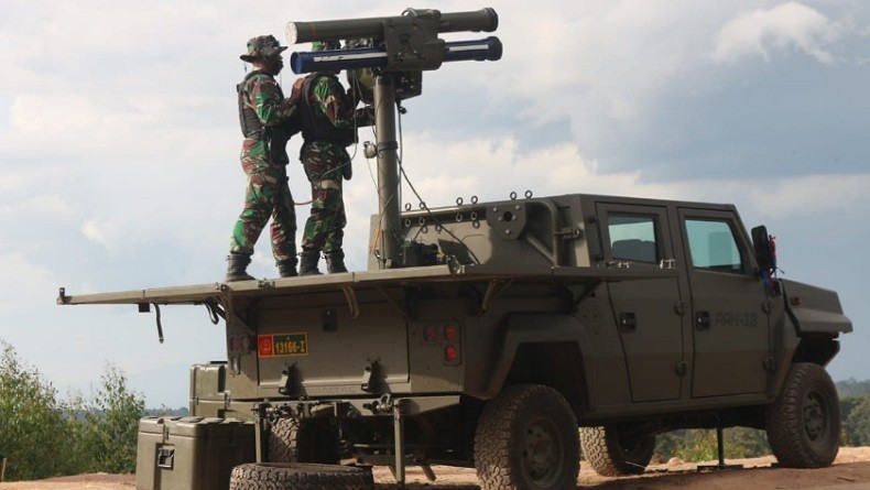 Pesawat Asing Hancur Ditembak Rudal Starstreak Jenis MMS TNI AD 