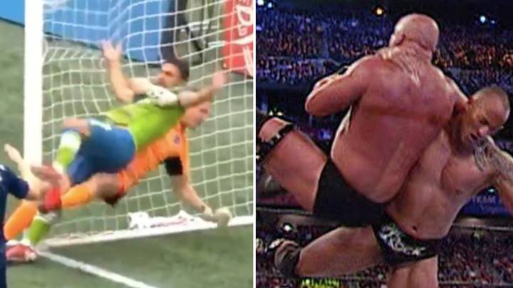 Kiper MLS Peragakan Jurus Smackdown, The Rock Dwayne Johnson Kegirangan
