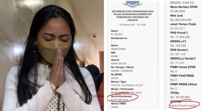 Rachel Vennya Diperiksa Polisi terkait Pelat Mobil RFS, Datang Diam-Diam Hindari Media