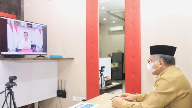 Gubernur Nova Lapor ke Jokowi, Vaksinasi Covid-19 di Aceh Baru 29,56 Persen