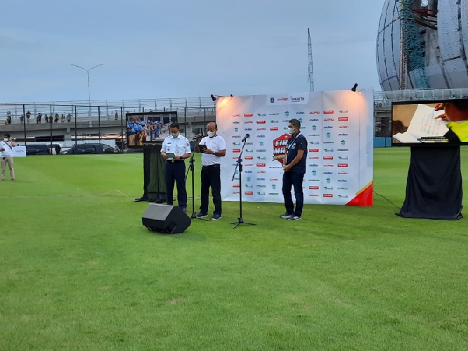 Buka Lapangan Latihan Jakarta International Stadium, Gubernur Anies: Ini Proyek Bersejarah
