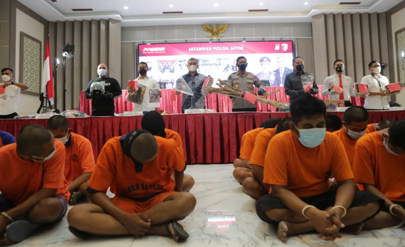 Polda Jatim Tangkap 72 Pendekar Silat Pelaku Kekerasan, 19 Masih Anak-Anak