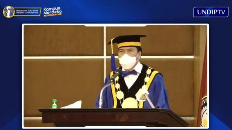 Pengukuhan 4 Guru Besar, Ini Pesan Rektor Undip Semarang 