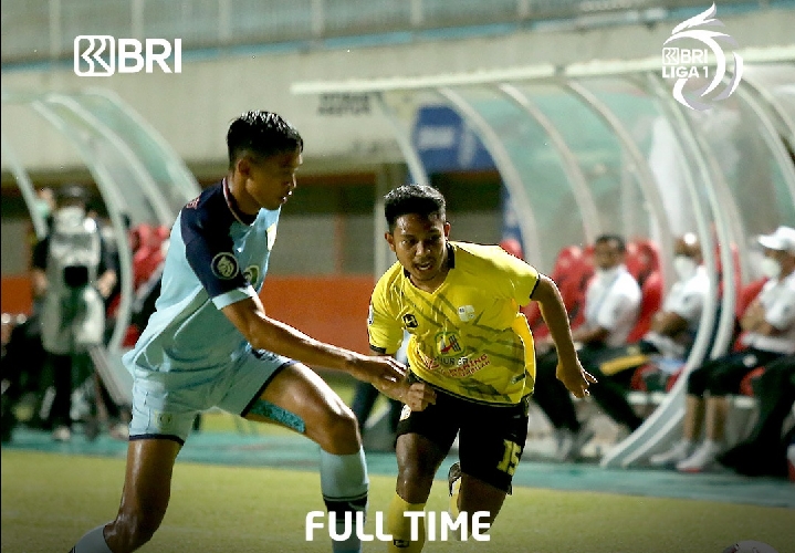 Hasil Liga 1 2021: Barito Putera Vs Persela Berakhir Sama Kuat 1-1