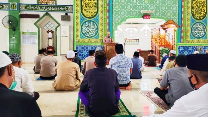 Syiar Kamtibmas, Ini Pesan Kapolres Enrekang kepada Masyarakat dan Jemaah Masjid Agung