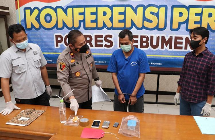 Ketua Klub Motor di Kebumen, Ditangkap Polisi Simpan Sabu-Sabu