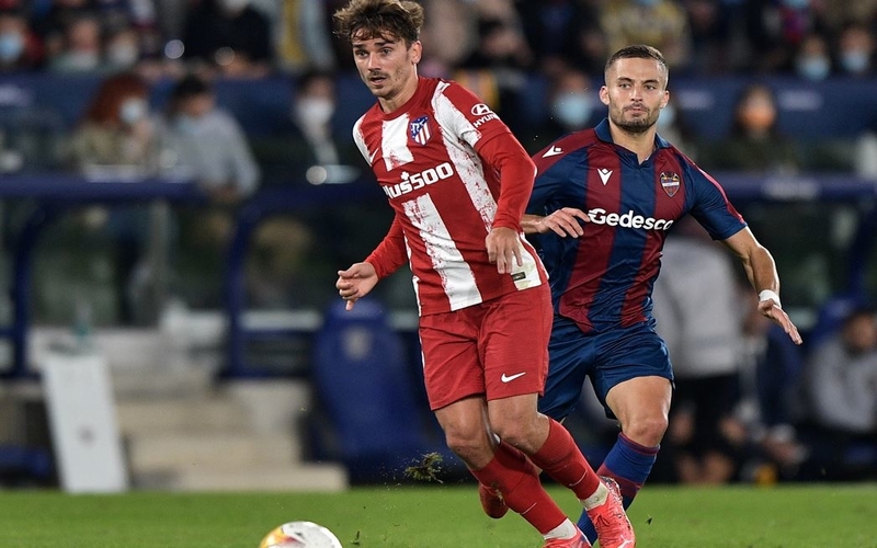 Diwarnai Kartu Merah Diego Simeone, Atletico Madrid Ditahan Levante 2-2