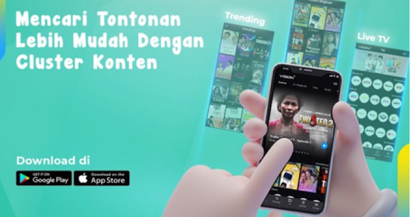 Vision+ Makin  User Friendly, Fitur Cluster Mudahkan Cari Konten!