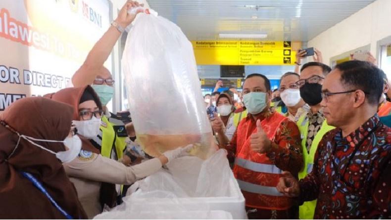 Plt Gubernur Sulsel Andi Sudirman Lepas Ekspor Langsung Produk Perikanan ke Hong Kong