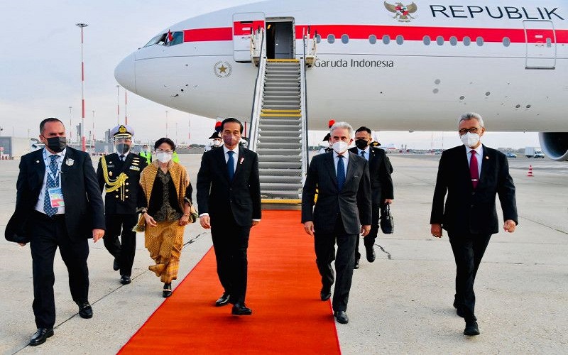 Presiden Jokowi Tiba di Roma untuk Hadiri KTT G20