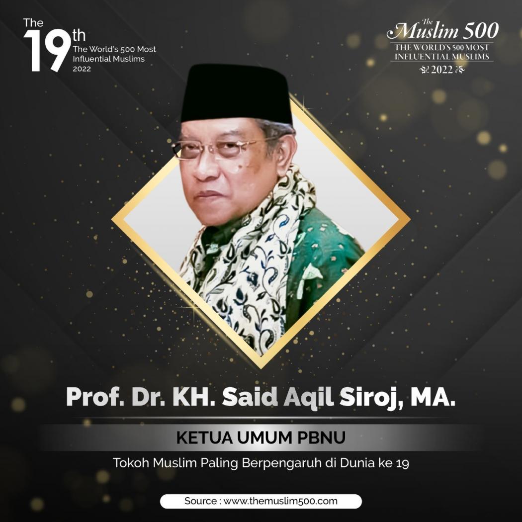 Ketum PBNU Said Aqil Siroj Masuk Jajaran Tokoh Muslim Berpengaruh di Dunia 