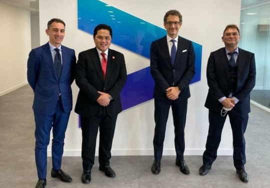 Erick Thohir Temui Perusahaan Geothermal Italia Kembangkan EBT di Indonesia