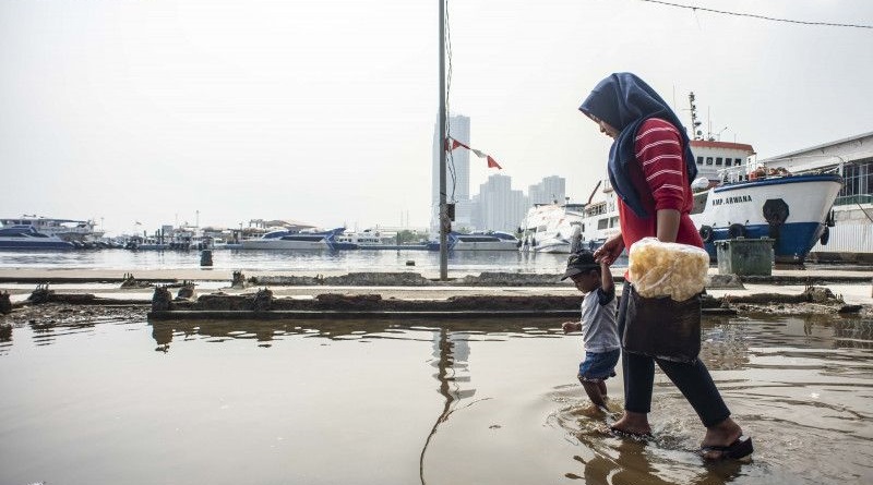 Jakarta Hujan Deras Pagi Tadi, 8 Ruas Jalan di Jakut Tergenang