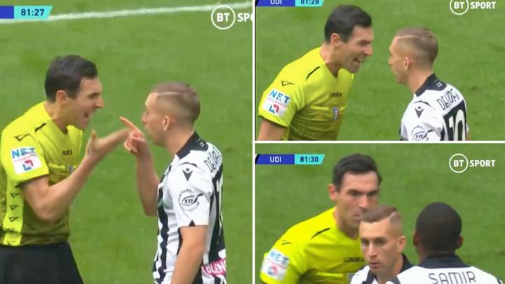 Tiru Pierluigi Collina! Wasit Ini Teriak Depan Muka sampai Bikin Striker Udinese Kicep