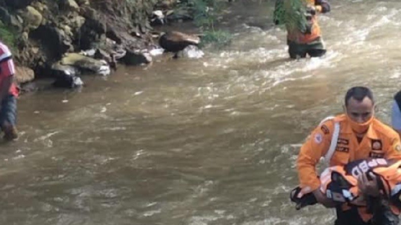 Hanyut, Balita Ditemukan Tewas di Sungai Cinagara Bogor