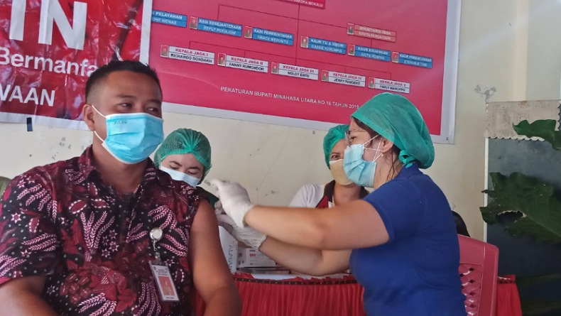 43.000 Warga Kabupaten Sangihe Sudah Divaksin Covid-19 Dosis 1